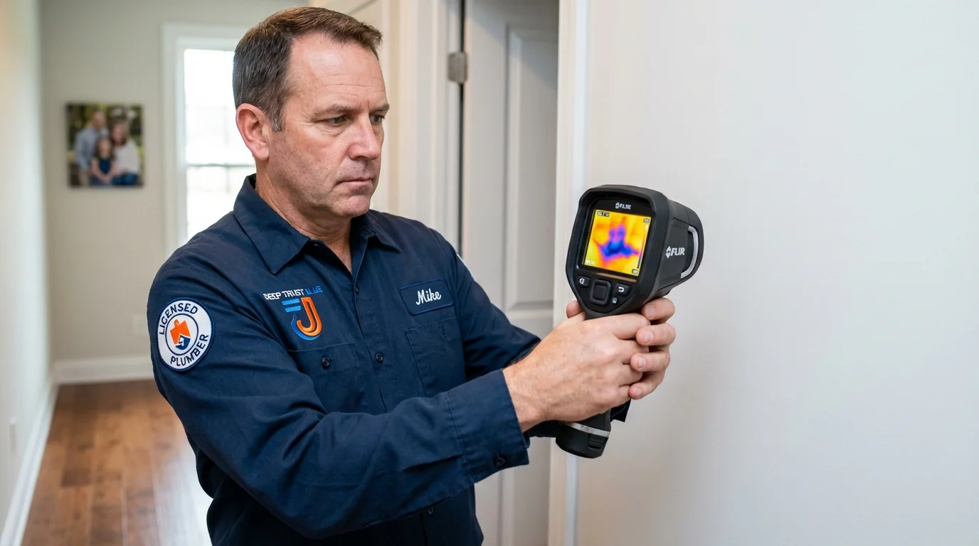Thermal imaging leak detection by Johns Plumbing LLC in Foresthill